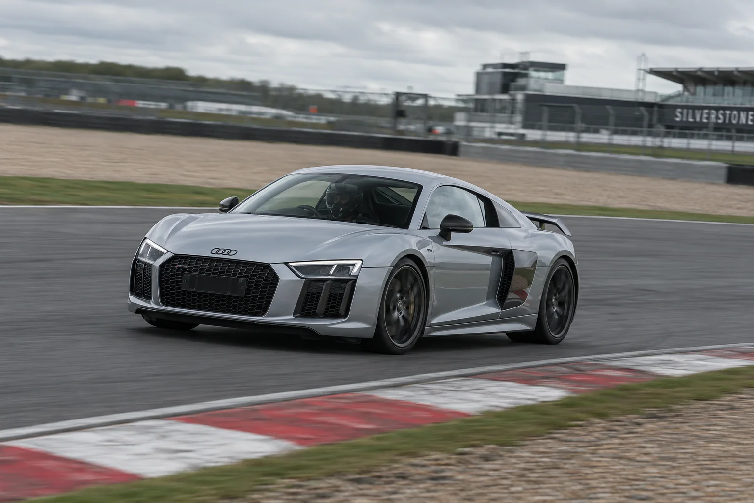 Audi R8 on a racing circuit — illustrative image of NTECH's track ambitions